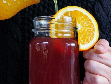 Winterliches Orangensirup für Limonade und Punsch