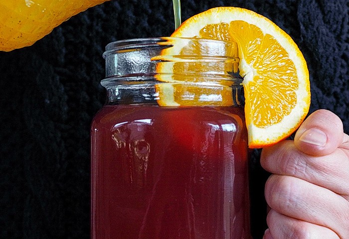 Winterliches Orangensirup für Limonade und Punsch