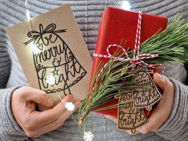 "Be Merry & Bright" - Weihnachtskarten-Freebie 2017 - "Fee ist mein Name"