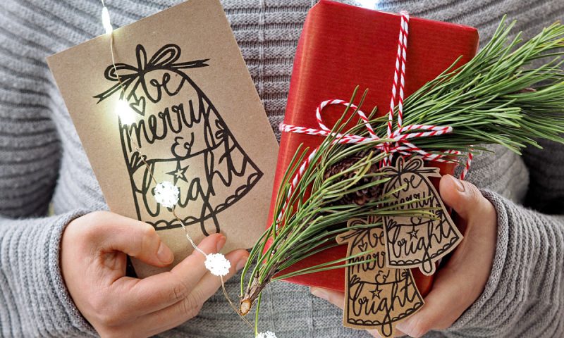 "Be Merry & Bright" - Weihnachtskarten-Freebie 2017 - "Fee ist mein Name"